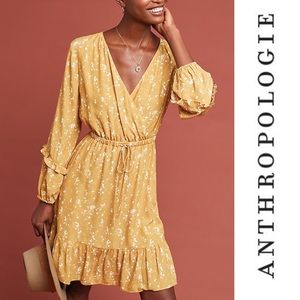 Anthropologie - Yellow Barnier Dress